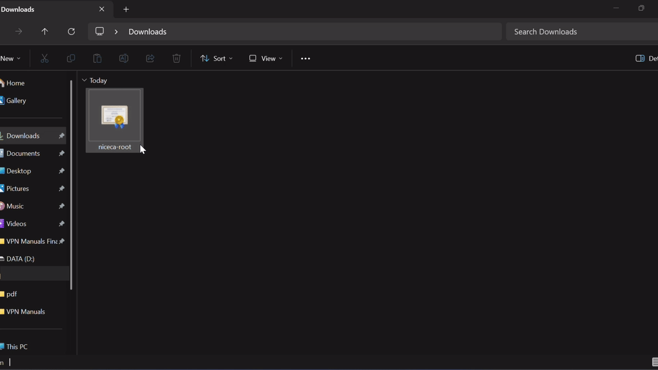 Screenshot of the Certificate Information window showing 'Install Certificate' highlighted.